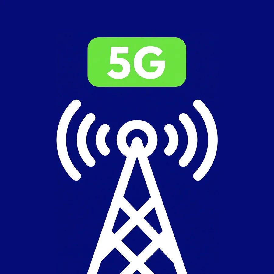 5G cell tower illustration